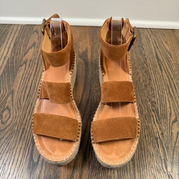Soludos Palma Suede Platform Espadrille Sandals size 7.5 - Picture 2 of 9